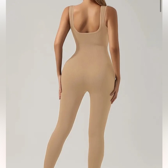 Callie Lives Compression Shapewear Neutral Jumpsuits BROWN Ivory Nude Large XL - Picture 14 of 14
